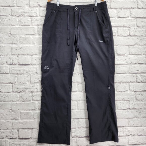 Cabela's XPG Women's Cool Phase Black Grey Size 14 Convertible Pants Gorpcore - Picture 1 of 15